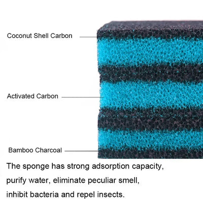 Super Thick Biochemical Filter Sponge for Aquarium Tanks - Smarsty