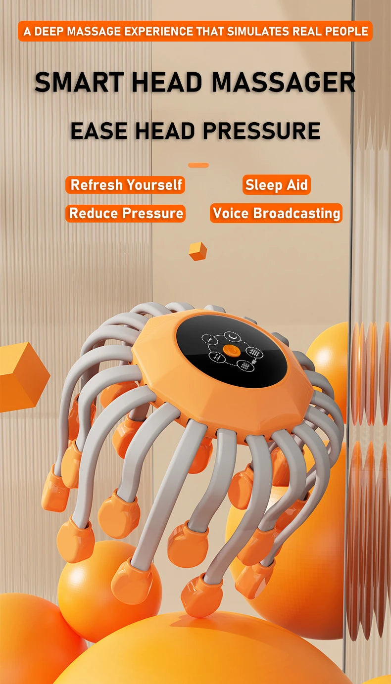 20 Massage Heads Electric Scalp Massager for Stress Relief - Smarsty