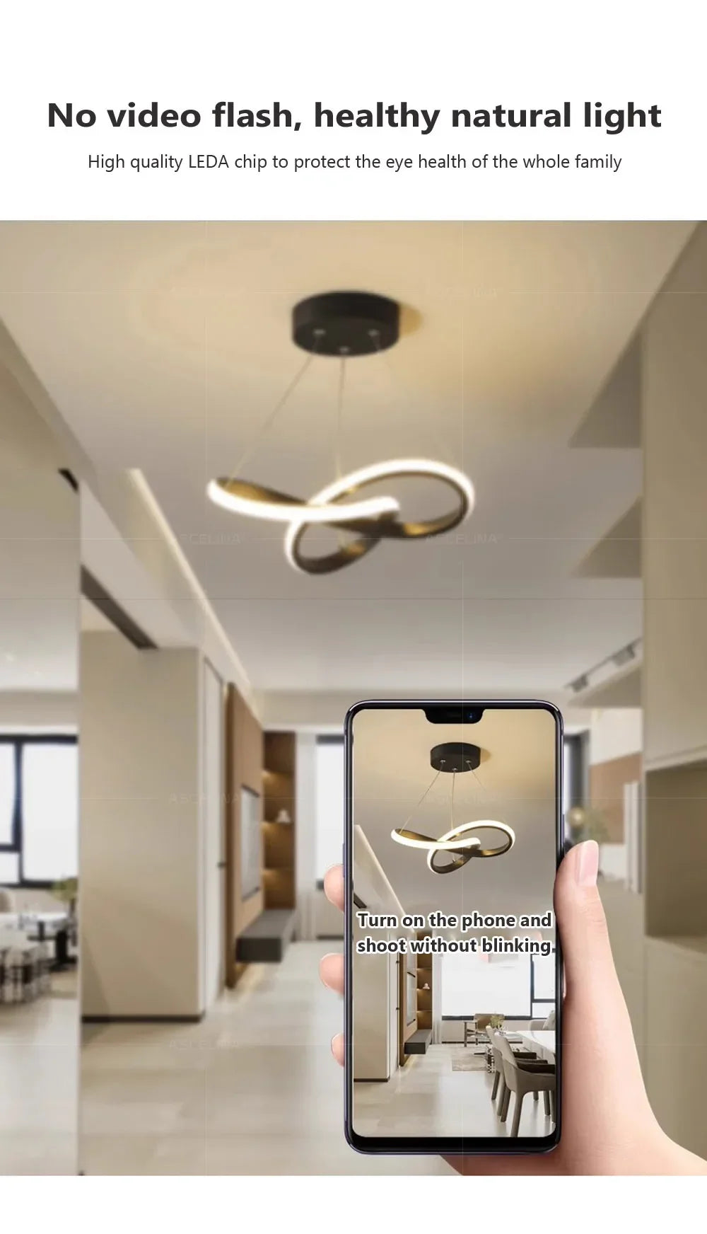 Nordic LED Ceiling Pendant Lamp for Stylish Illumination - Smarsty
