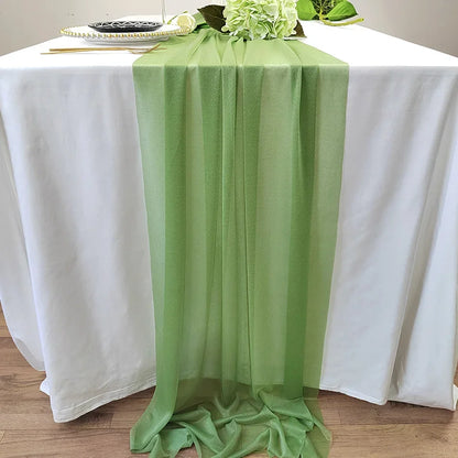 Chiffon Table Runner for Elegant Wedding and Party Decor - Smarsty