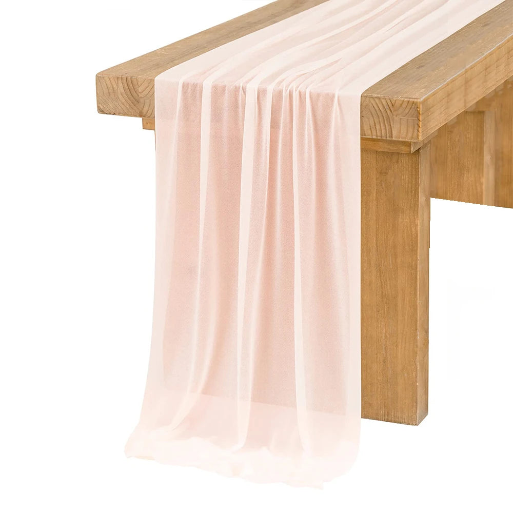 Chiffon Table Runner for Elegant Wedding and Party Decor - Smarsty