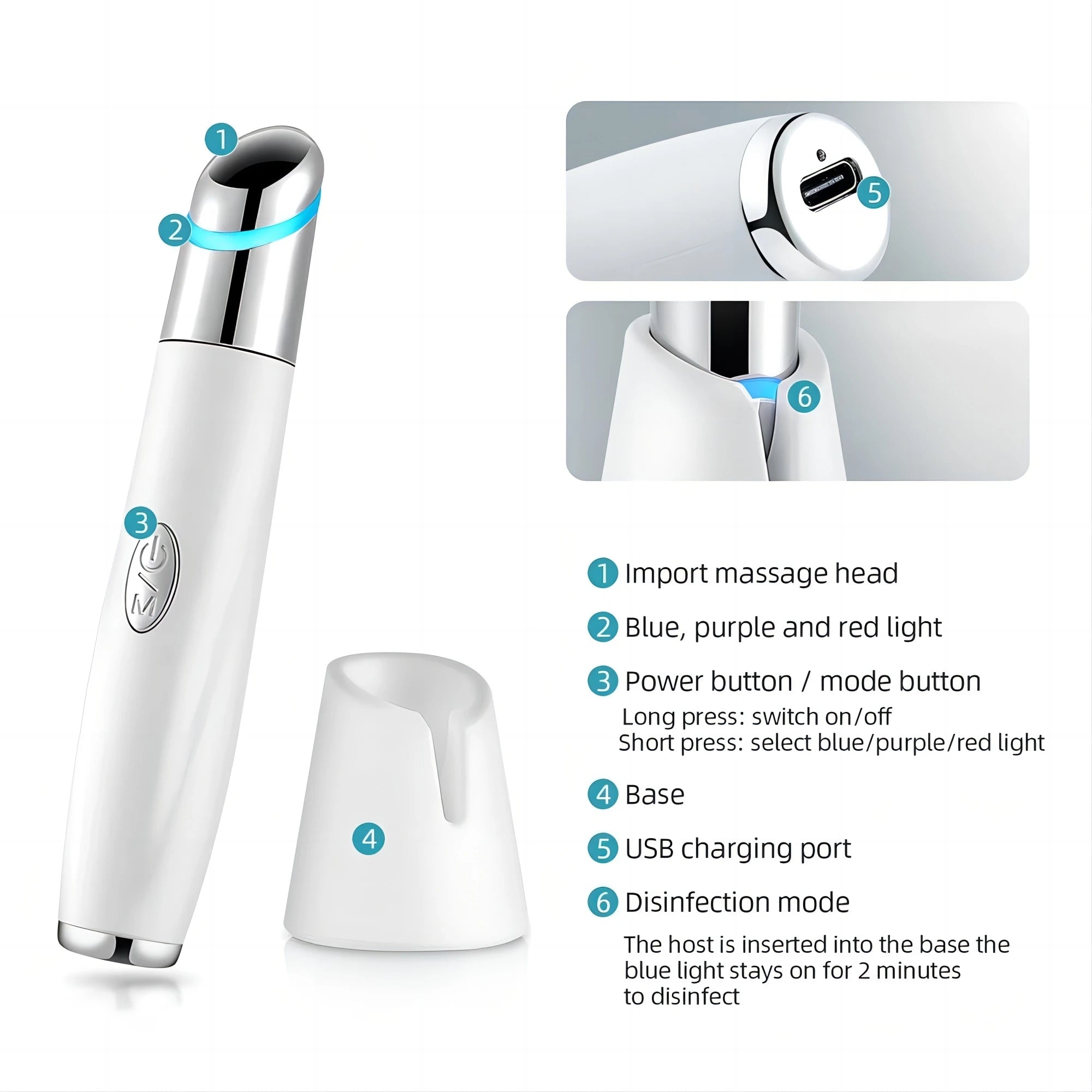 5 In 1 Eye Beauty Device for Dark Circles and Puffiness - Smarsty