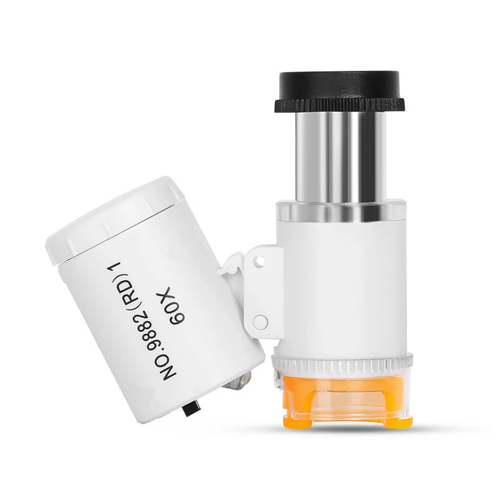 60X Illuminated Portable Microscope With LED Light - Smarsty