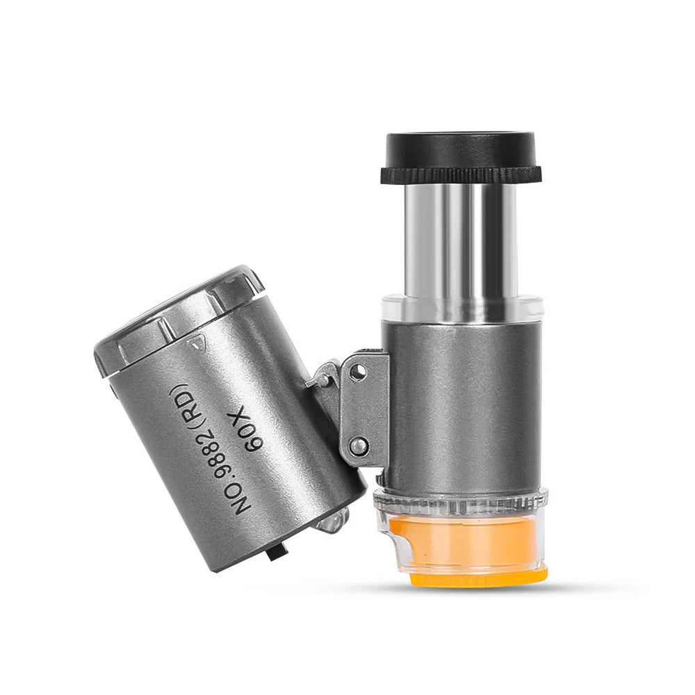 60X Illuminated Portable Microscope With LED Light - Smarsty