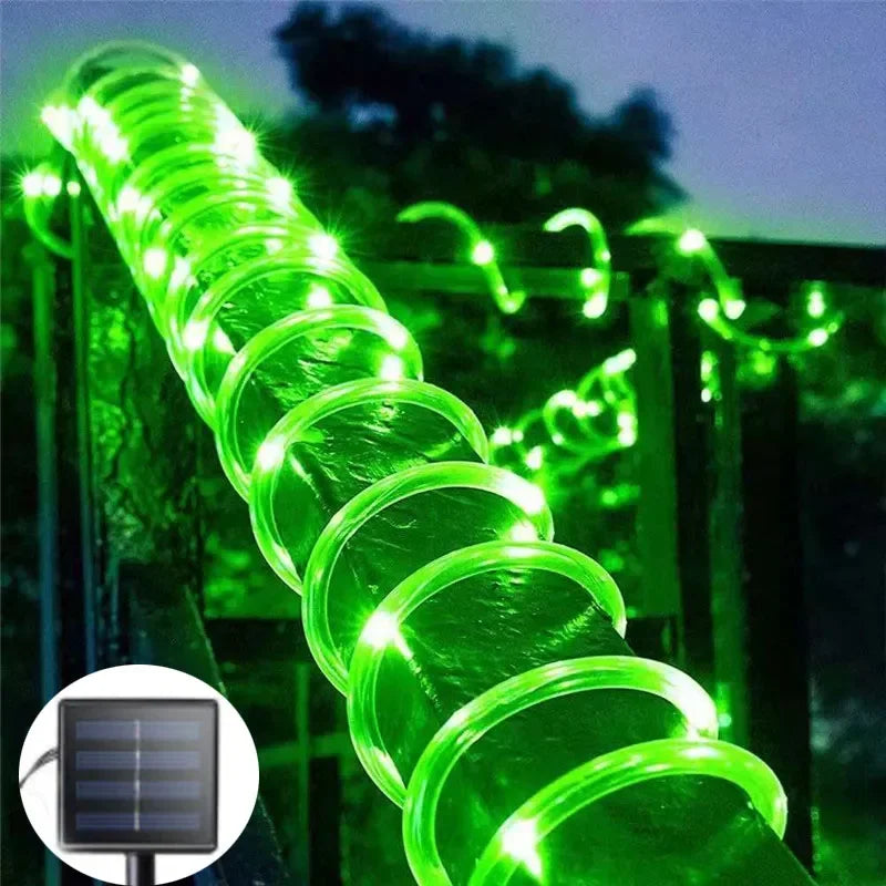 Solar Rope Lights with 8 Light Modes for Outdoor Decor - Smarsty