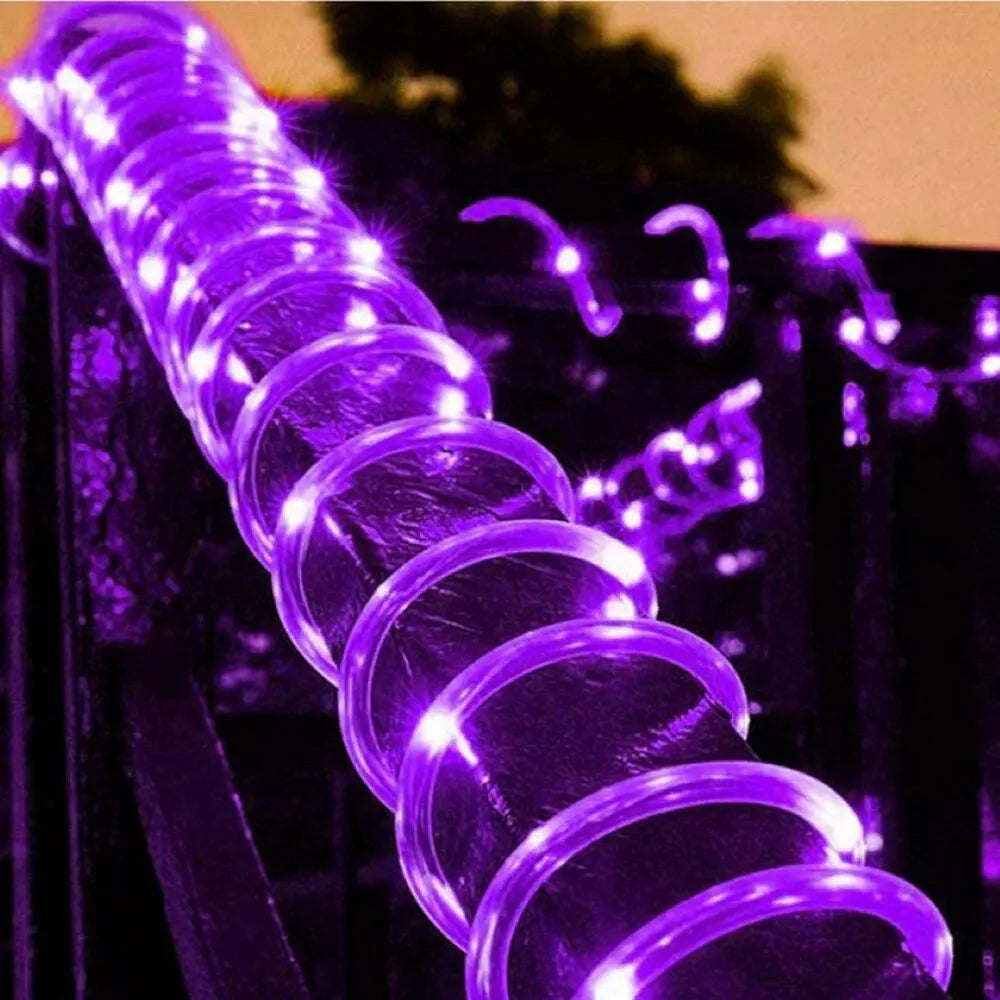 Solar Rope Lights with 8 Light Modes for Outdoor Decor - Smarsty