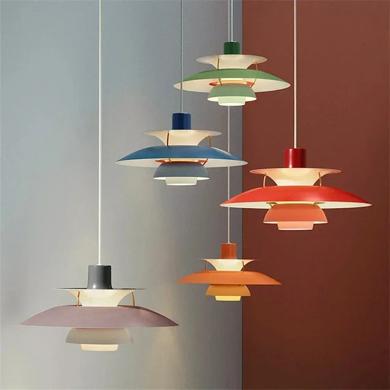 Danish Designer Colorful LED Pendant Chandelier Light - Smarsty