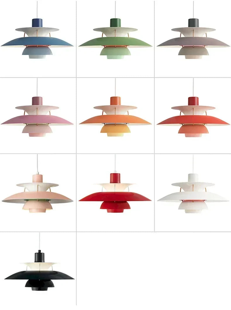 Danish Designer Colorful LED Pendant Chandelier Light - Smarsty