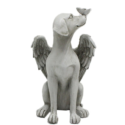 Angel Dog Memorial Statue for Pet Loss Comfort - Smarsty