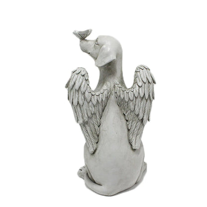 Angel Dog Memorial Statue for Pet Loss Comfort - Smarsty