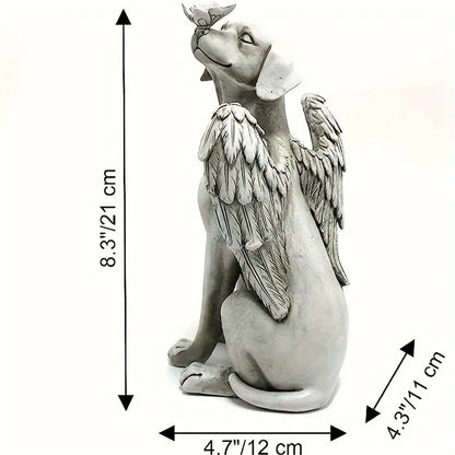 Angel Dog Memorial Statue for Pet Loss Comfort - Smarsty