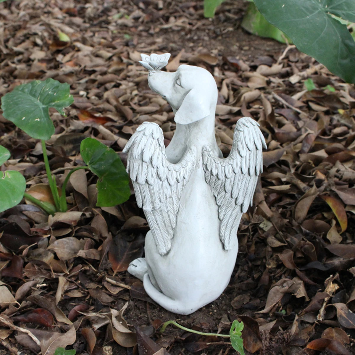 Angel Dog Memorial Statue for Pet Loss Comfort - Smarsty