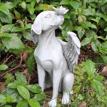 Angel Dog Memorial Statue for Pet Loss Comfort - Smarsty
