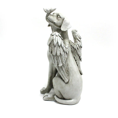 Angel Dog Memorial Statue for Pet Loss Comfort - Smarsty