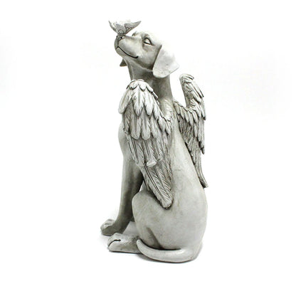 Angel Dog Memorial Statue for Pet Loss Comfort - Smarsty