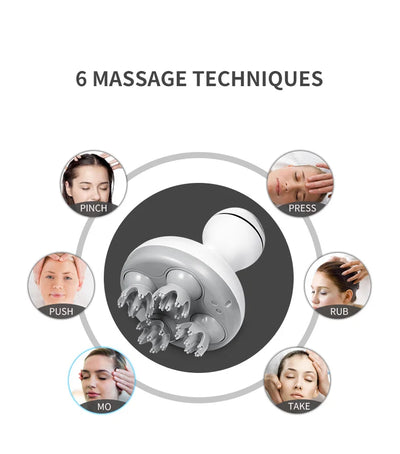 Cordless Electric Scalp Massager for Hair Growth and Relaxation - Smarsty