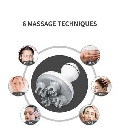 Cordless Electric Scalp Massager for Hair Growth and Relaxation - Smarsty