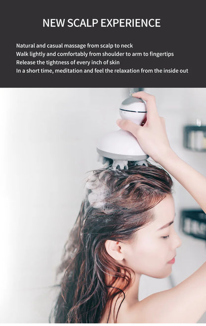 Cordless Electric Scalp Massager for Hair Growth and Relaxation - Smarsty