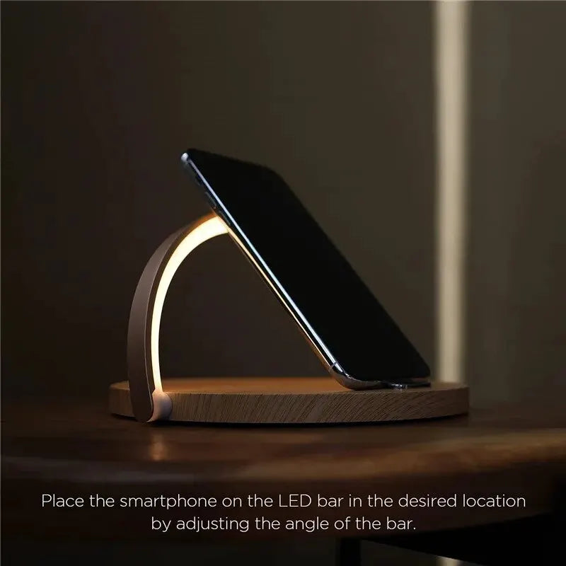 Desk Lamp & Wireless Phone Charger - Smarsty