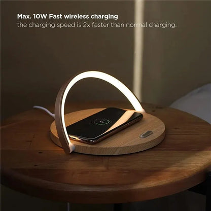 Desk Lamp & Wireless Phone Charger - Smarsty