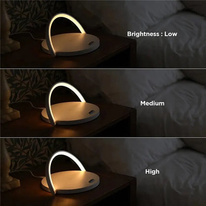 Desk Lamp & Wireless Phone Charger - Smarsty