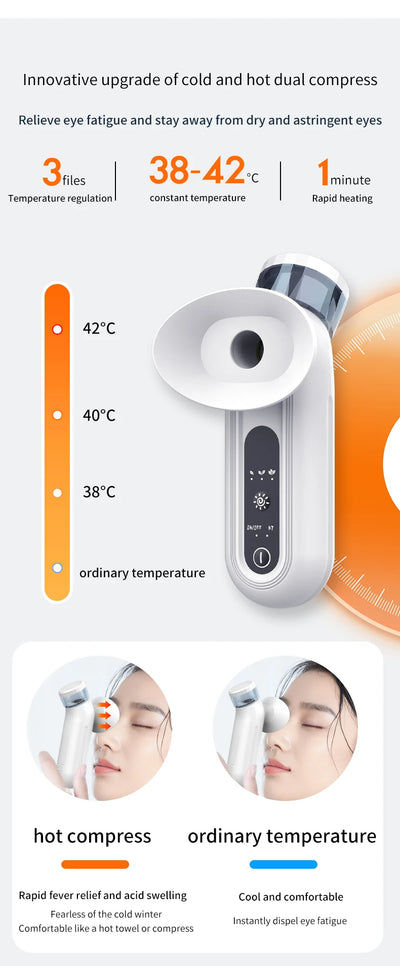 Electric Eye Massager with Nano Steam Hydration - Smarsty