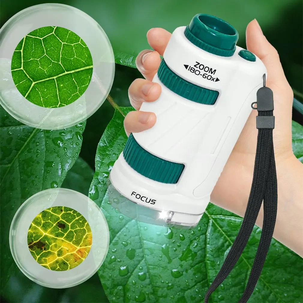Handheld Microscope Set for Kids with LED Light - Smarsty