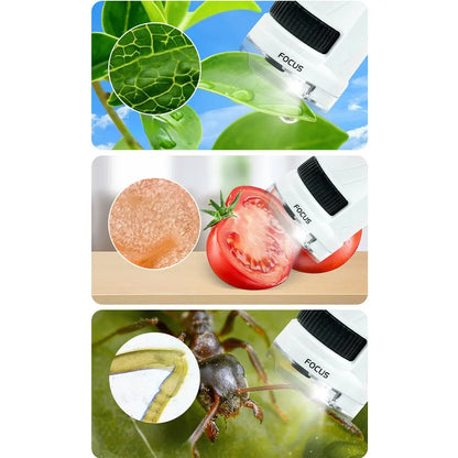 Handheld Microscope Set for Kids with LED Light - Smarsty