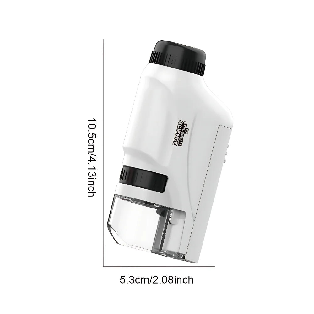 Handheld Microscope 60-120x With LED Light for Kids - Smarsty