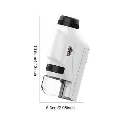 Handheld Microscope 60-120x With LED Light for Kids - Smarsty