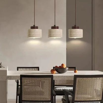 Yellow Cave Stone LED Pendant Lamp for Retro Home Lighting - Smarsty