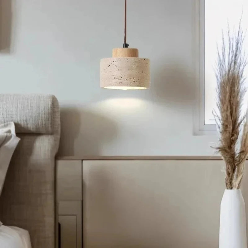 Yellow Cave Stone LED Pendant Lamp for Retro Home Lighting - Smarsty