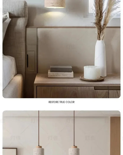 Yellow Cave Stone LED Pendant Lamp for Retro Home Lighting - Smarsty