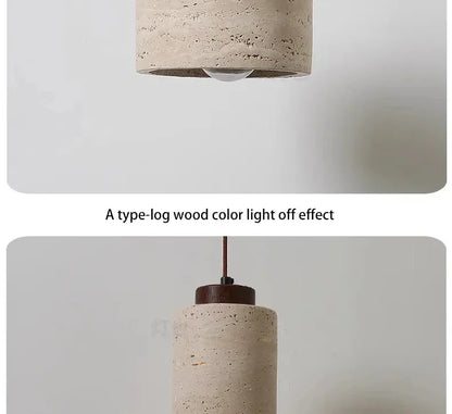 Yellow Cave Stone LED Pendant Lamp for Retro Home Lighting - Smarsty