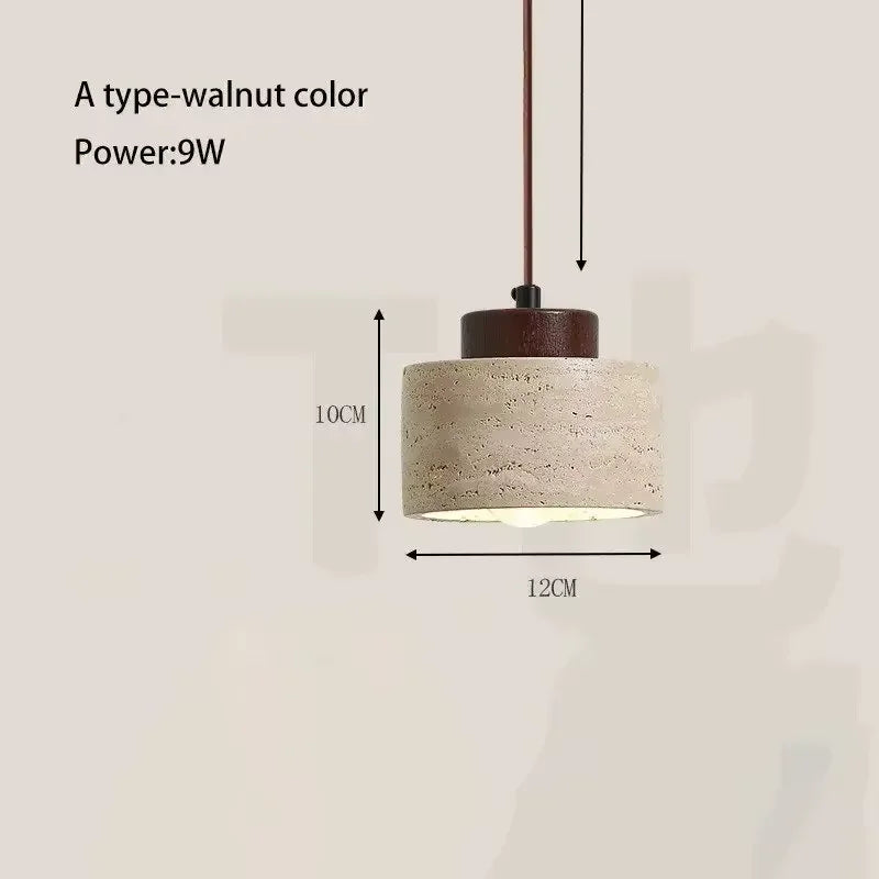 Yellow Cave Stone LED Pendant Lamp for Retro Home Lighting - Smarsty