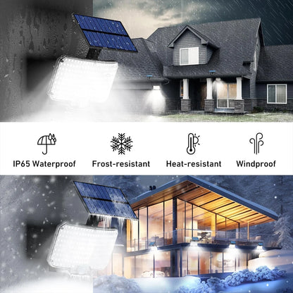 Solar Lights Outdoor 234LED Motion Sensor Security Flood Lights - Smarsty