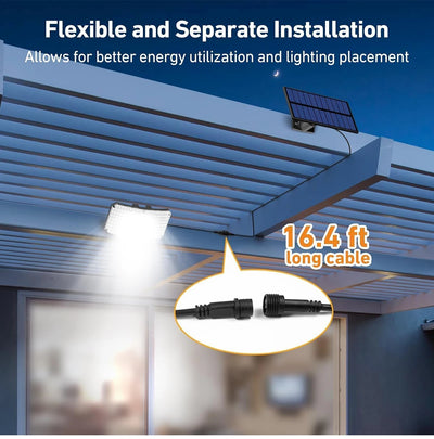 Solar Lights Outdoor 234LED Motion Sensor Security Flood Lights - Smarsty