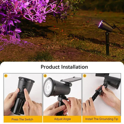 Solar Spotlights for Garden with Adjustable Brightness - Smarsty