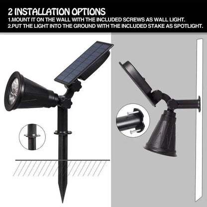 Solar Spotlights for Garden with Adjustable Brightness - Smarsty