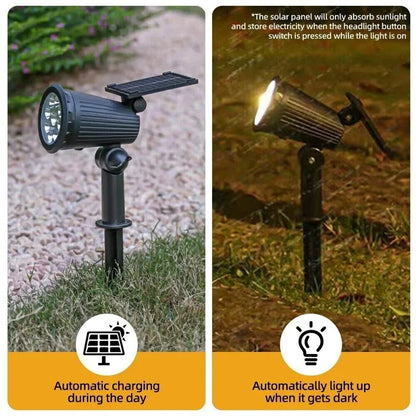 Solar Spotlights for Garden with Adjustable Brightness - Smarsty