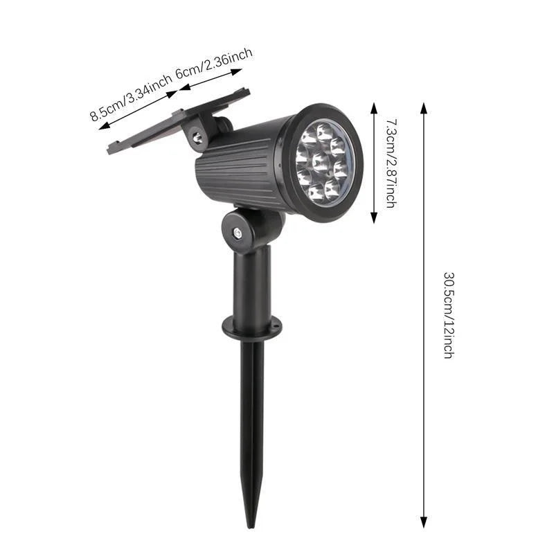 Solar Spotlights for Garden with Adjustable Brightness - Smarsty