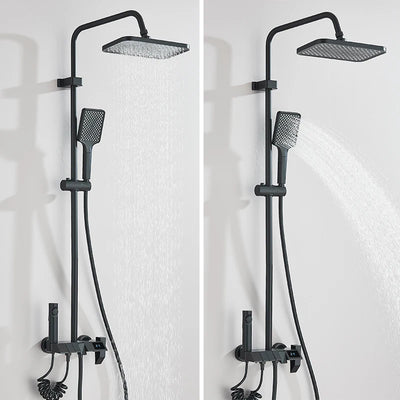Rozin Black Smart Digital Shower Faucet Set with Rainfall Feature - Smarsty