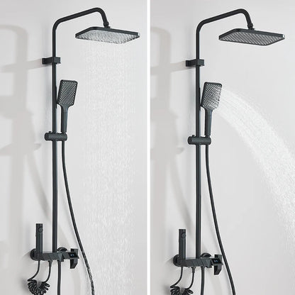 Rozin Black Smart Digital Shower Faucet Set with Rainfall Feature - Smarsty