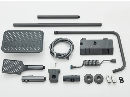 Rozin Black Smart Digital Shower Faucet Set with Rainfall Feature - Smarsty