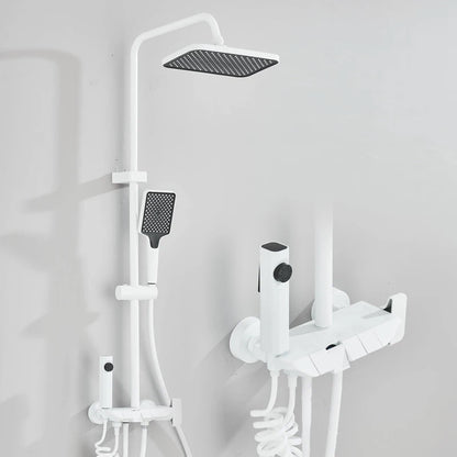 Rozin Black Smart Digital Shower Faucet Set with Rainfall Feature - Smarsty