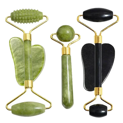 Natural Jade Roller and Gua Sha for Skin Care - Smarsty