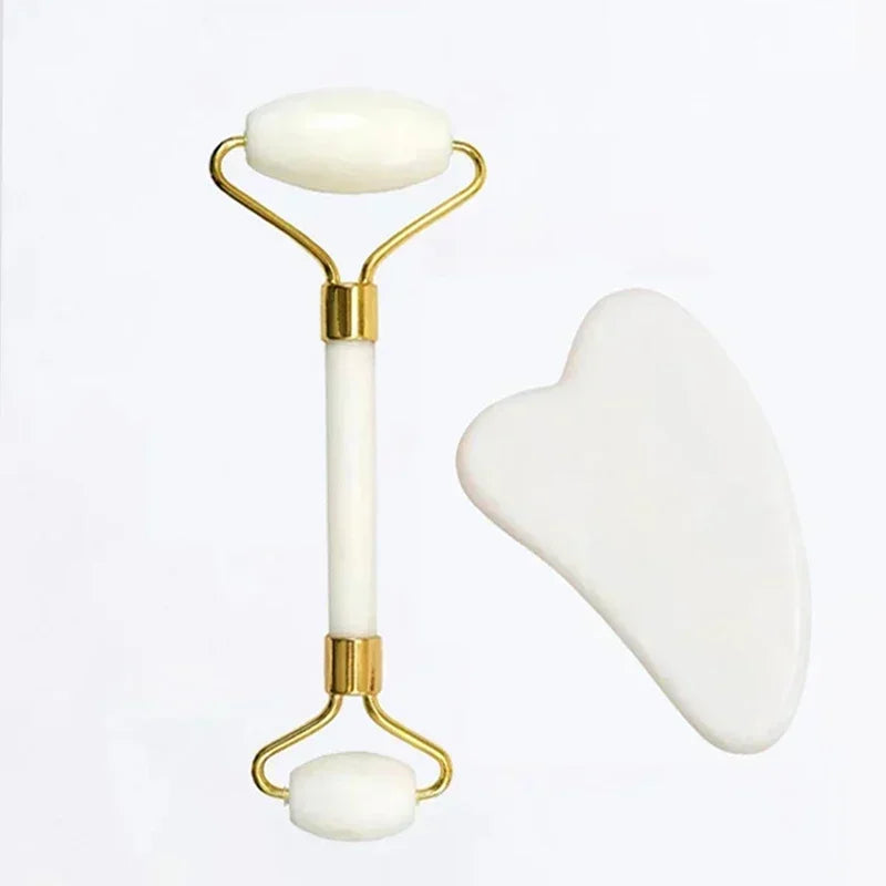 Natural Jade Roller and Gua Sha for Skin Care - Smarsty