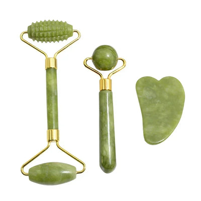 Natural Jade Roller and Gua Sha for Skin Care - Smarsty