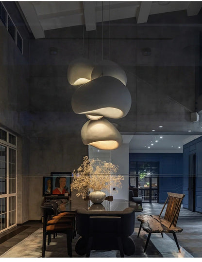 Nordic Wabi Sabi Style LED Chandelier for Elegant Home Decor - Smarsty