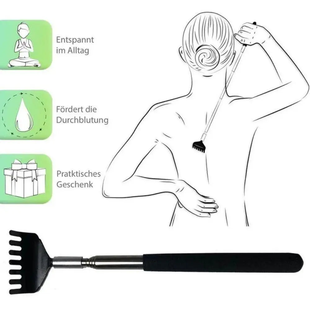 Telescopic Back Scratcher Stainless Steel Massager Tool - Smarsty